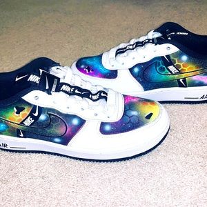 Nike Air Force 1 custom galaxy theme